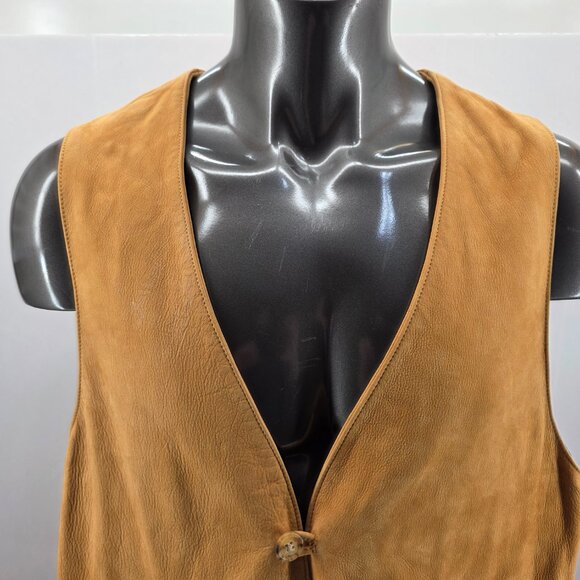 Willis & Geiger Outfitters Mens Vest Suede Leather Jacket Classic Western XL T - Picture 4 of 12